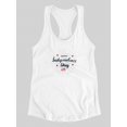 thumbnail image 3 of Happy  Independence Day! Racerback Tank Women -Image by Shutterstock, Female Medium, 3 of 4
