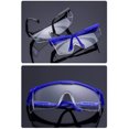 thumbnail image 4 of Gafas de seguridad unisex, diseño ergonómico, antirrayaduras, antivaho y ligeras, ideales para actividades al aire libre y protección ocular. Disponibles en colores transparente, azul y negro., 4 of 6