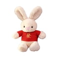 thumbnail image 1 of Suéter rojo, muñeco de conejo de peluche, juguete de peluche de 15,8 pulgadas de altura, decoración de Festival para oficina, dormitorio, asiento, Estilo A Sunnimix Muñeco Conejo, 1 of 8