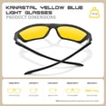 thumbnail image 5 of KANASTAL Yellow Blue Light Glasses Women Night Driving Glasses Men Anti Glare Computer Screen TV UV400 - Black Frame Yellow Lens, 5 of 6