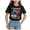 Black, variant on TOWED22 Girls Short Sleeve T Shirts Kids Crewneck Curve Hem Soft Tunic Tops Summer Tees 5-14 Years(Black,5-6 Y)