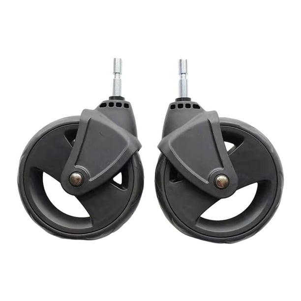 1 par de repuestos para ruedas de carrito, accesorios para cochecito, accesorios para carrito, ruedas para carrito de bebé