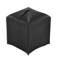thumbnail image 3 of Tissue Box Cover Holder Square PU Leather Tissue Dispenser Box Roll Paper Extractive Tissue Dispenser Case Container for Bedroom Living Room Bathroom Pure Color, 3 of 8