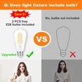 thumbnail image 4 of Juego de 2 apliques de pared DINGLILIGHTING, moderno tocador de baño, 4 of 7