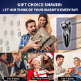 thumbnail image 6 of Pink Touch Electric Shaver for Men, 2-in-1 Waterproof Cordless Razor with Pop-Up Trimmer, Wet & Dry Beard Groomer with LED Display, Ideal Gift for Husband, Dad, or Him, Black, 6 of 9