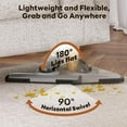 thumbnail image 4 of Cordless Vacuum Cleaner, 12000 Pa Powerful Stick Vacuum with Brushless Motor, LED Touch Display, 30 Mins Long Runtime, Self-Standing Lightweight Vacuum for Hard Floor Carpet Hair, Gray, 4 of 7