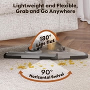 Cordless Vacuum Cleaner, 12000 Pa Powerful Stick Vacuum with Brushless Motor, LED Touch Display, 30 Mins Long Runtime, Self-Standing Lightweight Vacuum for Hard Floor Carpet Hair, Gray