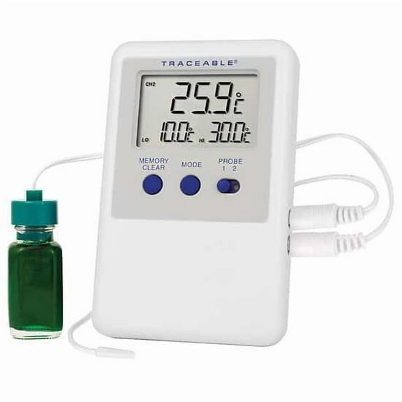 Traceable Ultra Calibrated Refrigerator/Freezer Thermometer (1 Bottle and 1 Bullet Probes)