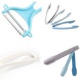 thumbnail image 3 of Kitchen Set for New Home Apartment, 3-in-1 Plastic Food Clip Stainless Steel Paring KnifeNordic blue + white, 3 of 5