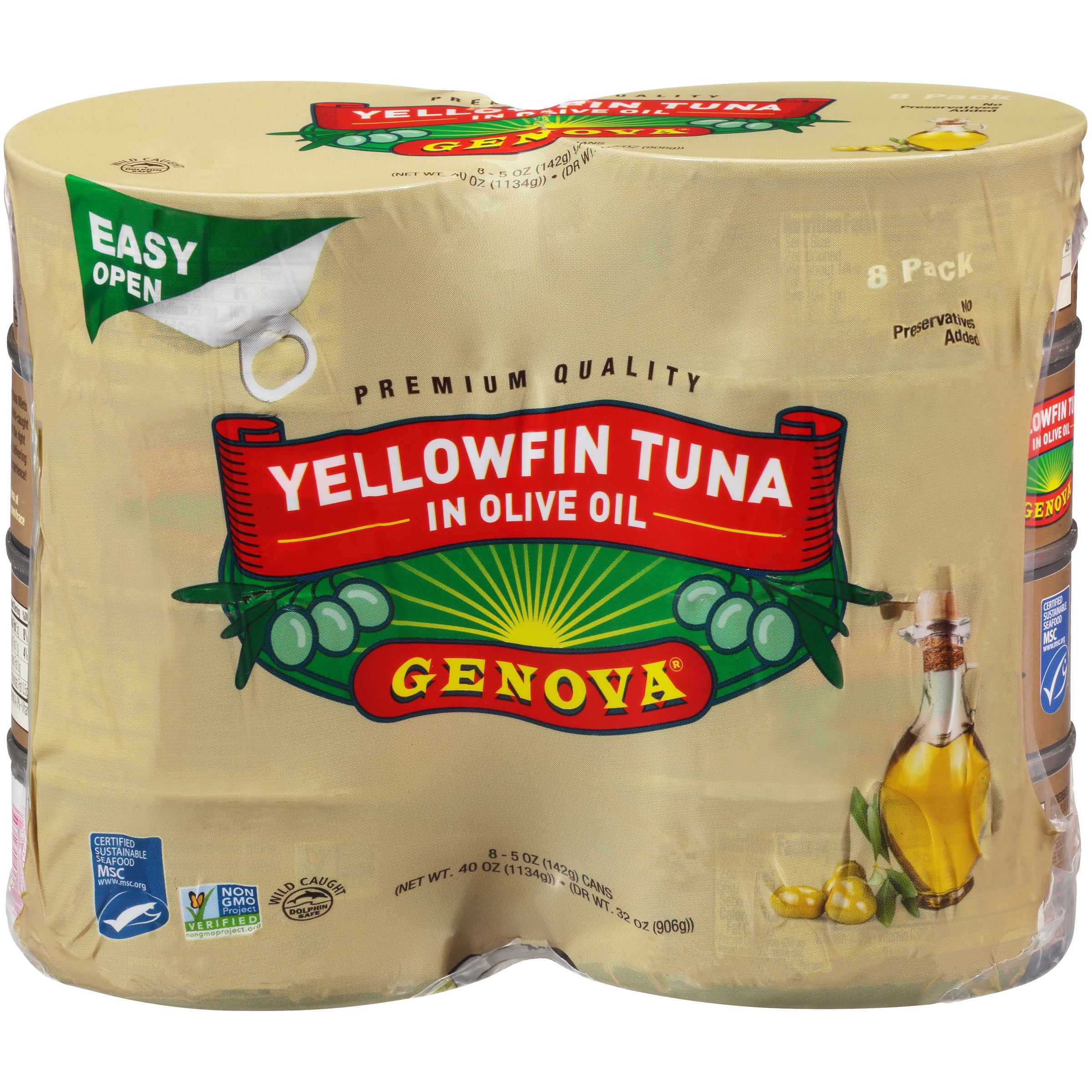 (8 Pack) Genova Yellowfin Tuna in Olive Oil 5oz