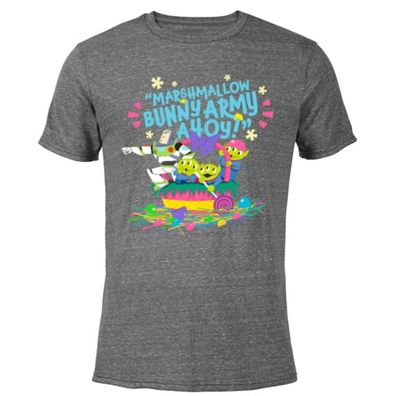 Disney and Pixar’s Toy Story Buzz Lightyear Funny Easter - Short Sleeve Blended T-Shirt for Adults - Customized-Dark Heather