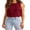 Claret, variant on Embroidery Flower Tank Tops for Women Y2K Sleeveless Crew Neck Tie Up Side Cropped Vest Summer Chic Going Out Blouse