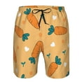 thumbnail image 4 of Naloa Love Carrot Men's Beach Shorts, Surfing shorts, Swim trunks, Quick Dry Swim Trunks for Surfing Beach Fun - Large, 4 of 9