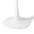 thumbnail image 4 of WestinTrends Playa 23.5" Round Outdoor Indoor Metal Cocktail Dining Table, White, 4 of 9