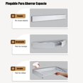 thumbnail image 3 of Tendedero de Ropa Plegable de Acero Inoxidable Ideal para Secado en Interiores y Exteriores,Tendedero Plegable de Acero Inoxidable para Colgar Ropa (80cm) (Negro), 3 of 9