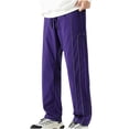 thumbnail image 1 of Pantalones largos para hombre, estilo exterior, a la moda, impermeables, lisos, informales, con cintura elástica y bolsillos, pantalones cargo para hombre., 1 of 4