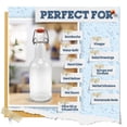 thumbnail image 4 of Swing Style Flip Top Bottle Replacement Caps With Rubber Gasket, 12 Pack, 4 of 8