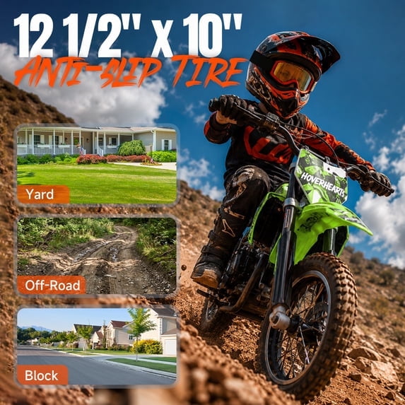4-Stroke Gas Dirt Bike,39cc Gas Powered Off-Road Mini Bike,Mini Dirt Bike with 20mph Max Speed & 27 miles Max Range,Adjustable Suspension, Dual Disc Brakes,Epa Certified