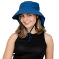 thumbnail image 3 of Jan & Jul Men and Women Sun Hat with Large Neck Flap and Adjustable Strap (Aqua-Dry Xplorer: Navy, L), 3 of 8