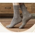 thumbnail image 5 of LEZMORE 5 Pairs Womens Wool Socks Thick Knit Vintage Winter Warm Cozy Crew Socks Gifts, 5 of 17