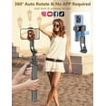 thumbnail image 5 of SelfieShow 64'' Auto Face Tracking Tripod 360 Rotation with Stand,Handheld Stabilization, Aluminum Selfie Stick Phone Tripod with Remote & Phone Holder Compatible with iPhone, Android, Camera, GoPro, 5 of 11