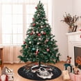 thumbnail image 7 of Yiaed Flower Horn Skull Print Christmas Tree Skirt , Tree SkirtsTree Mat for Christmas Winter Holiday Indoor Decorations-48", 7 of 7