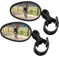 thumbnail image 1 of Quick Rearview Bike Mirror, Shockproof Wide Angle Cycling Rear Mirror for Universal Fit, Transparent Glass Reflector Safe Accessory, 360 Degree Rotatable for Road Mountain Bike, 1 of 6