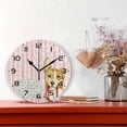 thumbnail image 2 of GZHJMY Home Dog Wall Clock, 10" Silent Non Ticking Round Clock, Oil Painting Easy to Read Clock for Living Room Bedroom Bathroom Home Decor Holiday Gifts, 2 of 7
