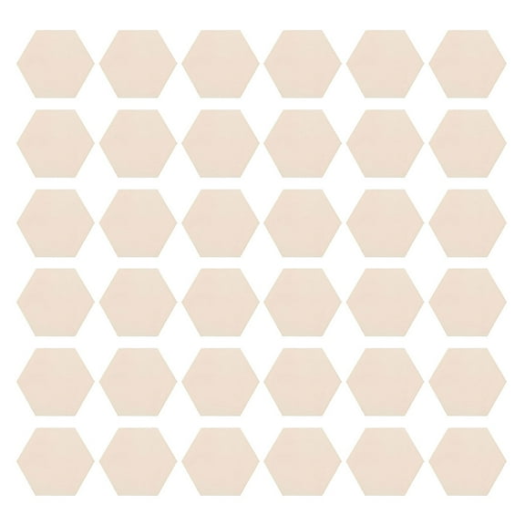 100pcs Hexagon Wood Plaques For Diy Crafts Wooden Hexagon Ornaments Hexagon Wood Plaque Wooden Hexagon Model Hexagon Wood Art