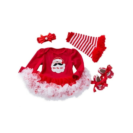

Lumento Newborn Onesies Long Sleeve Bodysuit One Piece Bodysuits Casual Playsuit Crew Neck Jumpsuit Santa Claus 80cm (12-24M)