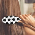 thumbnail image 4 of Sports Print Paddle Brush - Smoothing Hair Styling Tool for All Hair Types, Compact & Travel-Friendly, 4 of 5