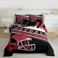 thumbnail image 2 of jejeloiu American Rugby City Twin Comforter Sets,Red Football Helmet Bedding Set For Boys Kids Reversible 2 Pieces, 2 of 8