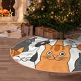 thumbnail image 5 of Sikiie Funny Cats Nativity Christmas Tree Skirt, Jesus Christian Winter Holiday Tree Mat Decoration(30-48IN)36", 5 of 6