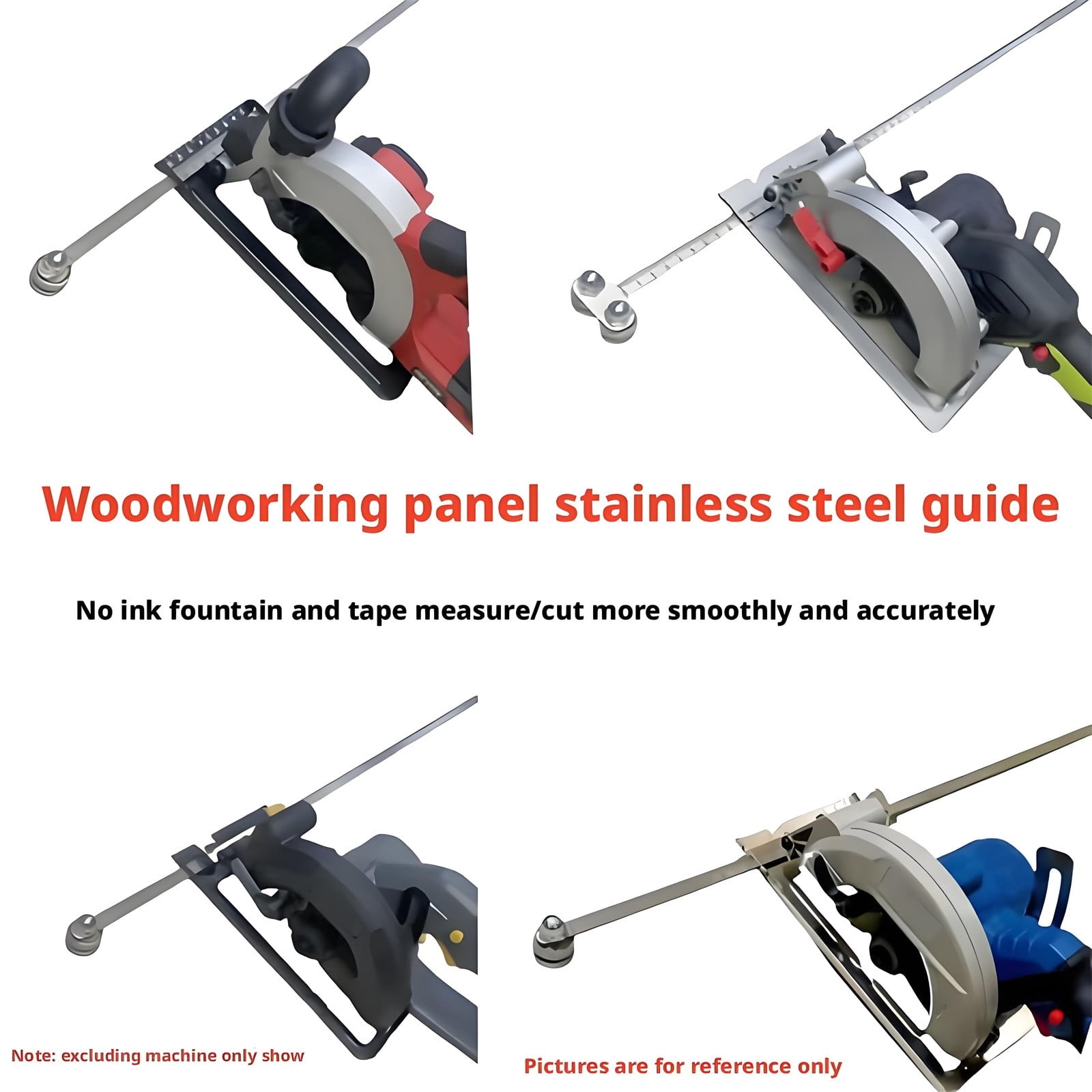 Positioning Calipers for Precise Measurements & Easy Wood Cutting, Stainless Steel Precision Cutting Guide for Circular Saws, Adjustable, for Carpentry Adjustable Guide Rail