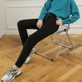 thumbnail image 5 of Real Pat# Gray Sports Pants High Waist Loose Student Female Joker Pants Lamb Wool Straight Pants One Velvet Cotton Pants Gray XXL, 5 of 6