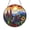 Acrylic 3.5 Inch, variant on Fantasy Sunset Over Wildflower Meadow Stained Glass Style Suncatcher, Decorative Window Hanging Art Accent