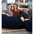 thumbnail image 3 of Ultimate Sack 5ft Foam Filled Washable Suede Covered Bean Bag Chair, Navy, 3 of 7