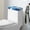 Blue and White-Marble Print, variant on Renewold Marble Printed Toilet Tank Lid Cover Splash and Stain Resistant Toilet Tank Protector Cover Stretchable Suitable for Bathroom, Black and Gold