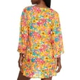 thumbnail image 2 of Anne Cole Signature Womens Sunshine Floral Flounce Tunic Cover-Up Style-22MC51013 Swimsuit, 2 of 2