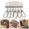 thumbnail image 1 of Key Holders With 4/6 Snapped Hooks Key Keyring Organizers Hardware Accessories For Leather Craft Wallet Key Holders, 1 of 9