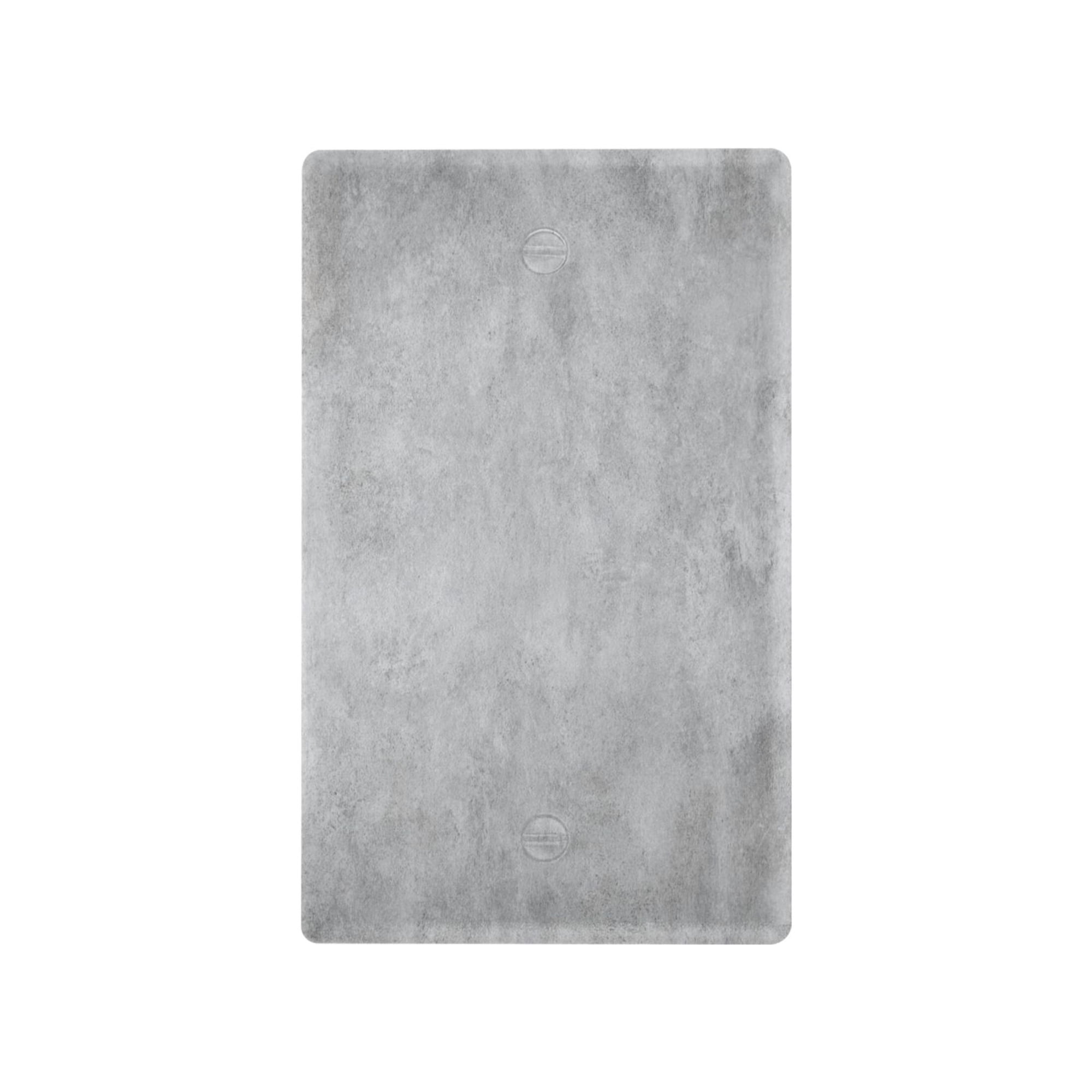 IAUYY Retardant PC Material Unused Outlet Cover Switch Plate Covers Easy DIY Installation with Screws Light Switch Cover Plate Light Gray Concrete Texture