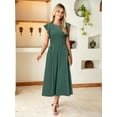 thumbnail image 4 of Vestido de verano midi a rayas de Dress Simplee para mujer, 4 of 6
