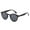 Black, variant on 3 Pairs Vintage Inspired Round Horn Rimmed Key Hole Bridge Fashion Sunglasses for Men & Women