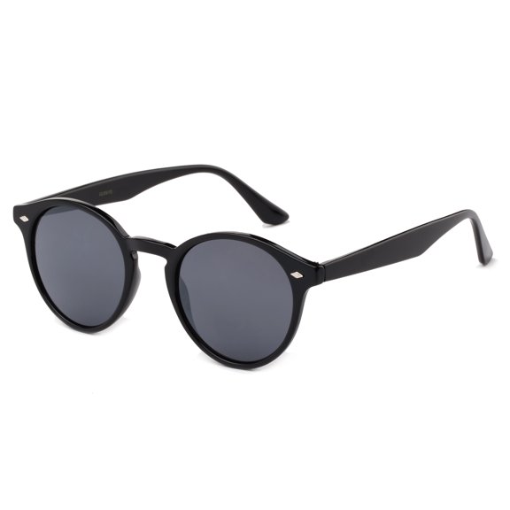 Vintage Inspired Round Horn Rimmed Key Hole Bridge Fashion Sunglasses for Men & Women