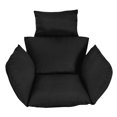 thumbnail image 3 of Cojín colgante de mimbre para silla de huevo, cojín para hamaca para porche, para exteriores, novedad de 2020 Negro Zulema cojín de columpio, 3 of 8