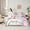 Pink, variant on jejeloiu Pink Sakura 7 Pieces Bedding Comforter Set,Christmas Cardinal Bird Full Bedding Set,Red Birds Fitted Sheet Flat Sheet For Girls,Super Cozy Room Decor Reversible