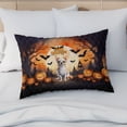 thumbnail image 4 of Mummy Chihuahua Happy Halloween with Pumpkins Bats Spooky Fun Quilt Pillowcase Dog Lover Gifts Idea Throw Pillow Cover Bed Home Decor - 00019, 4 of 5