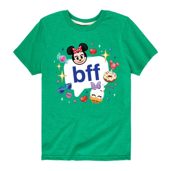 Disney Emoji - Minnie and Daisy BFFs - Toddler And Youth Short Sleeve Graphic T-Shirt