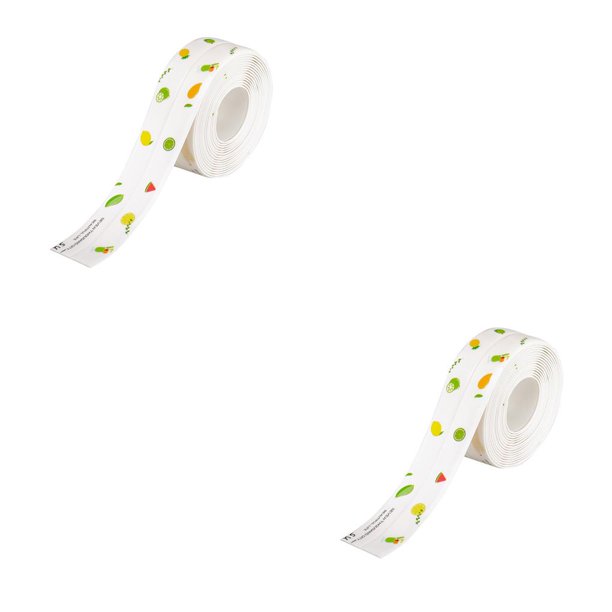 Bearachild Pegatina para fregadero de cocina, cinta impermeable antimoho, encimera de baño, espacio para inodoro, pegatinas de costura Type2 NO2