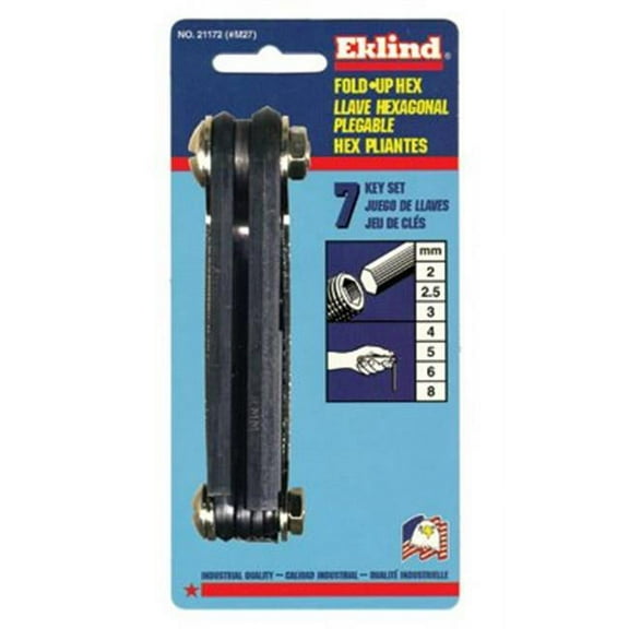 Eklind Tool 269-21172 M27 Metric Size Hex Keyset